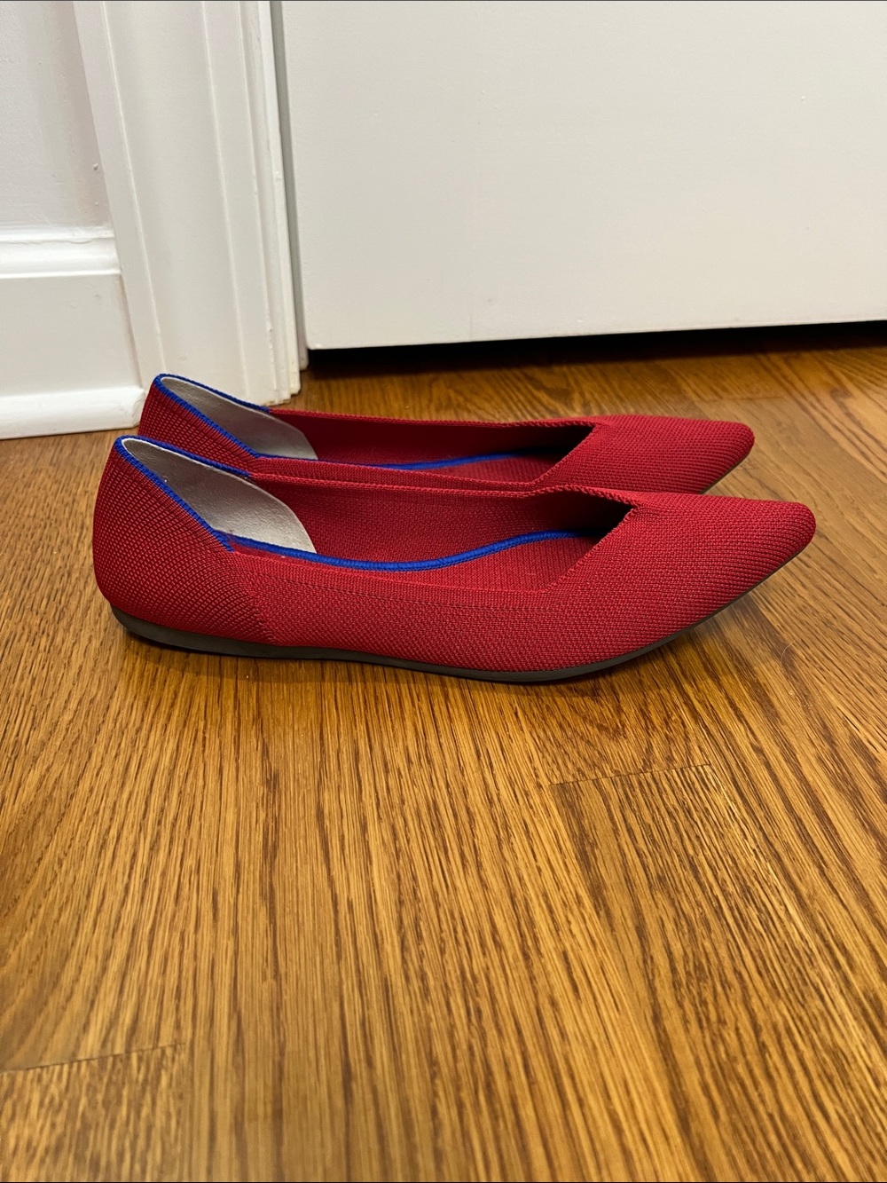 Rothy’s Red Pointed Toe Women's Ballet Flats - size 10 - Picture 4 of 7